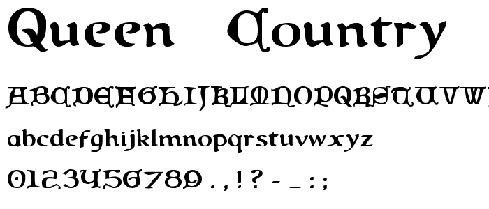 Queen & Country font